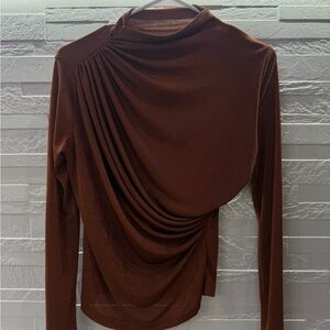 SHEIN Rust Brown Knit Top